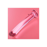 Nebula Series By Ibiza - Model 9 Dildo Borosilicate Glass Pink 15.5