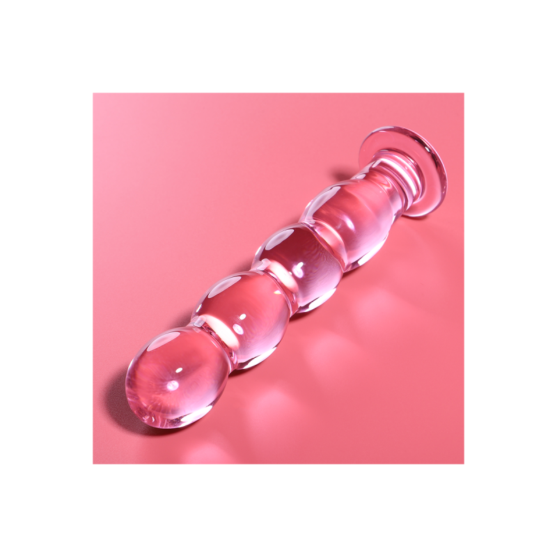Nebula Series By Ibiza - Modell 10 Dildo Borosilikatglas Rosa 16.5