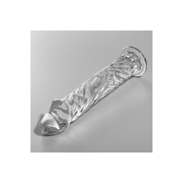 Nebula Series By Ibiza - Model 12 Dildo Borosilicate Glass Clear 17