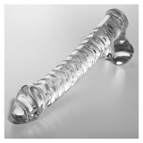 NEBULA SERIES BY IBIZA - MODELO 23 DILDO CRISTAL TRANSPARENTE 21.5 CM -O- 4 CM