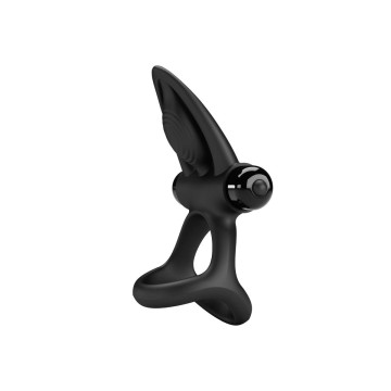 Pretty Love - Anillo Vibrador 10 Vibraciones Silicona Negro |