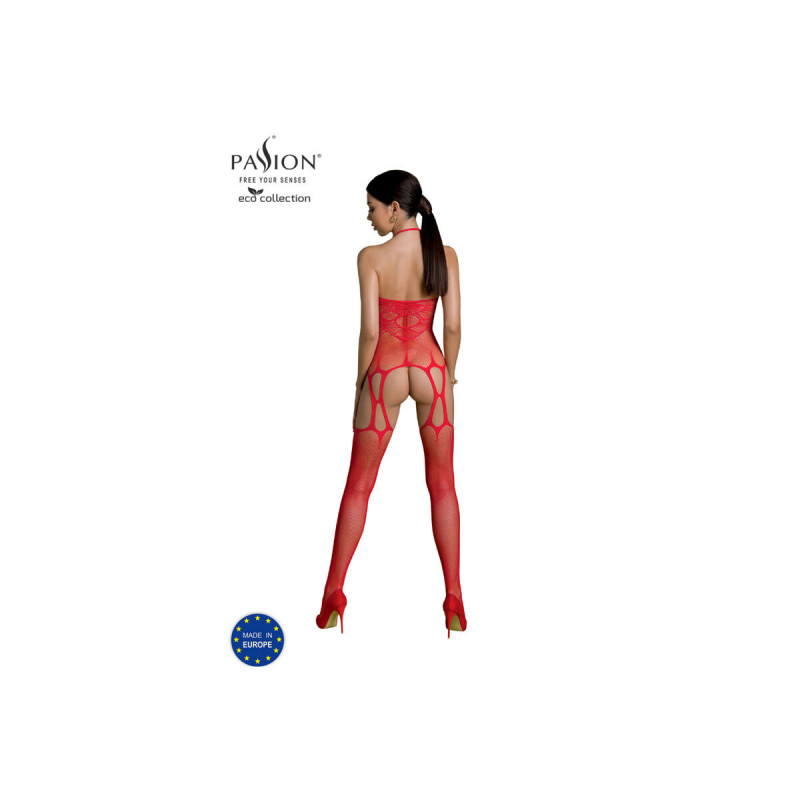 Passion - Eco Collection Bodystocking Eco Bs002 Rojo | Vybes.it