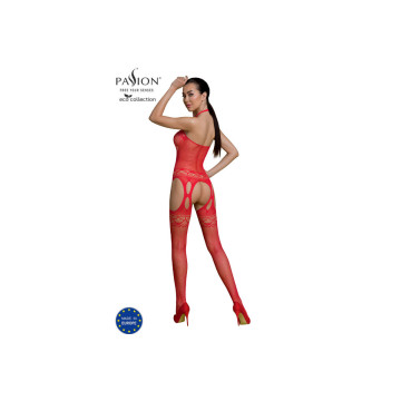 Passion - Eco Collection Bodystocking Eco Bs006 Rojo | Vybes.it