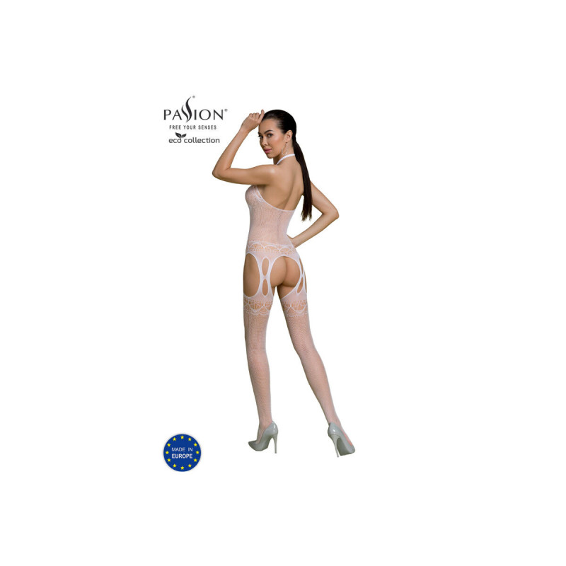 Passion - Eco Collection Bodystocking Eco Bs006 Blanco | Vybes.it