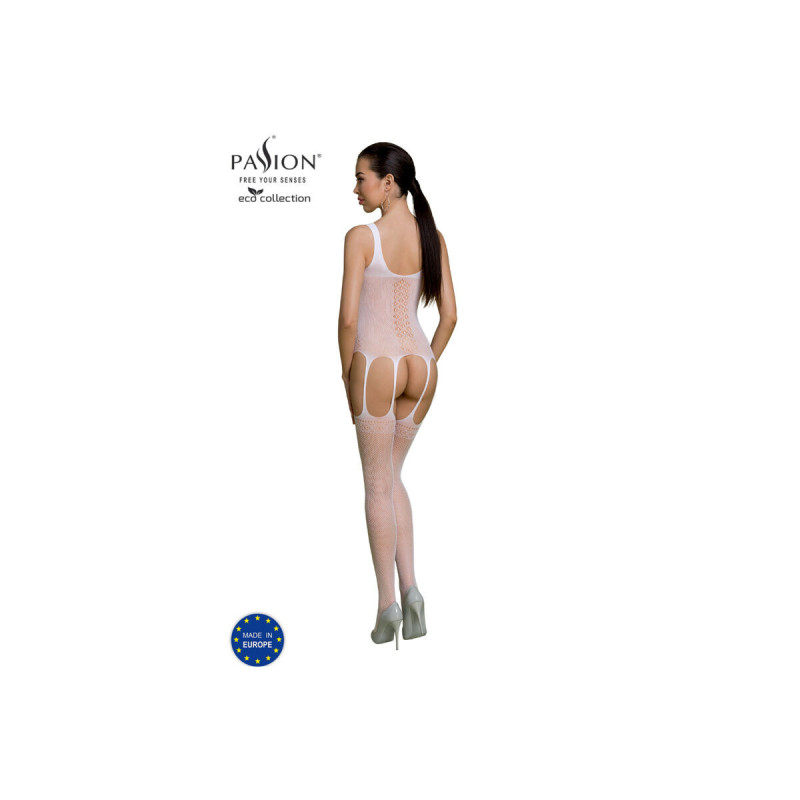 Passion - Eco Collection Bodystocking Eco Bs007 Blanco | Vybes.it