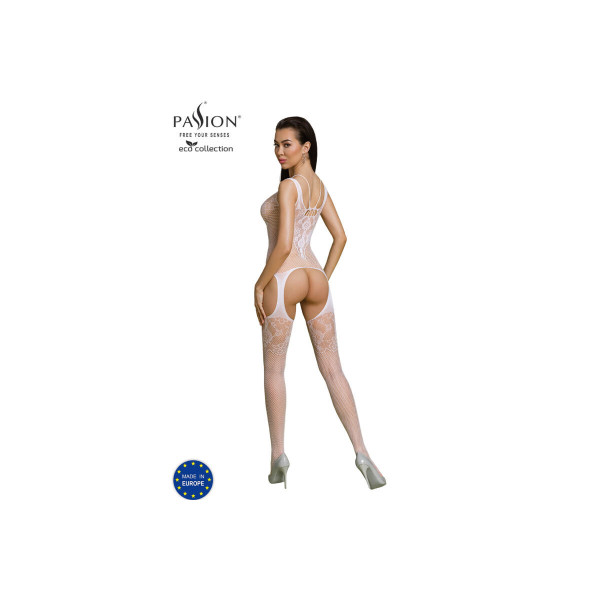 PASSION - ECO COLLECTION BODYSTOCKING ECO BS011 BLANCO