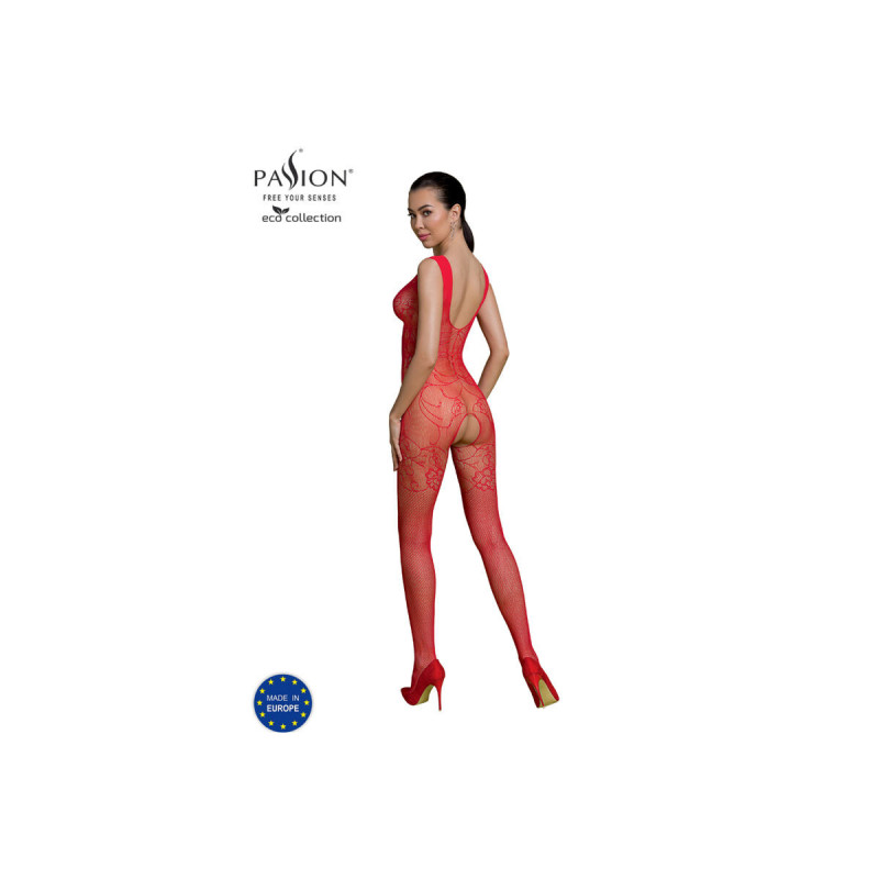 Passion - Eco Collection Bodystocking Eco Bs012 Rojo | Vybes.it