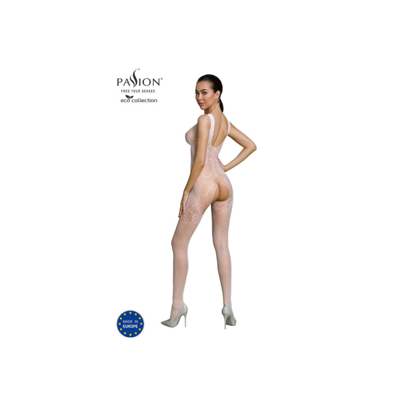 Passion - Eco Collection Bodystocking Eco Bs012 Blanco | Vybes.it