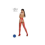 Passion - Eco Collection Bodystocking Eco S008 Rojo | Vybes.it