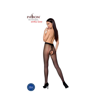 Passion - Tiopen 022 Medias Negro/Rojo 1/2 20 Den | Vybes.it