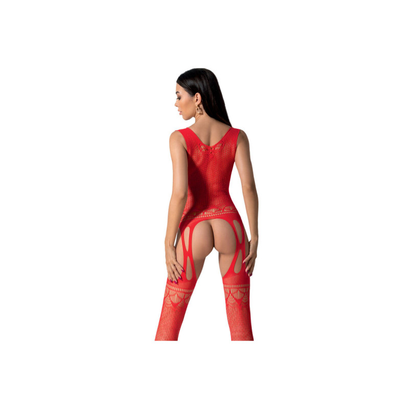 PASSION - BS099 BODYSTOCK ROSSO TAGLIA UNICA - PASSION WOMAN BODYSTOC…