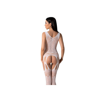 PASSION - BS099 WEISSER BODYSTOCKING, EINE GRÖSSE - PASSION WOMAN BOD…