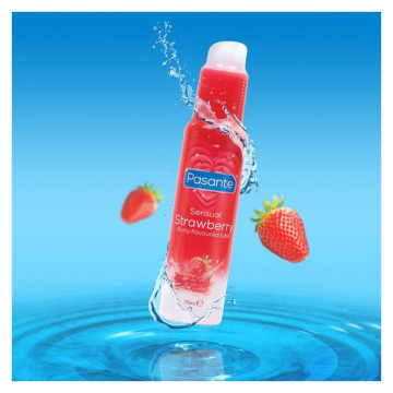 PASANTE - SENSUAL STRAWBERRY WATER-BASED STRAWBERRY FLAVOURED PERSONAL LUBRICANT 75 ML