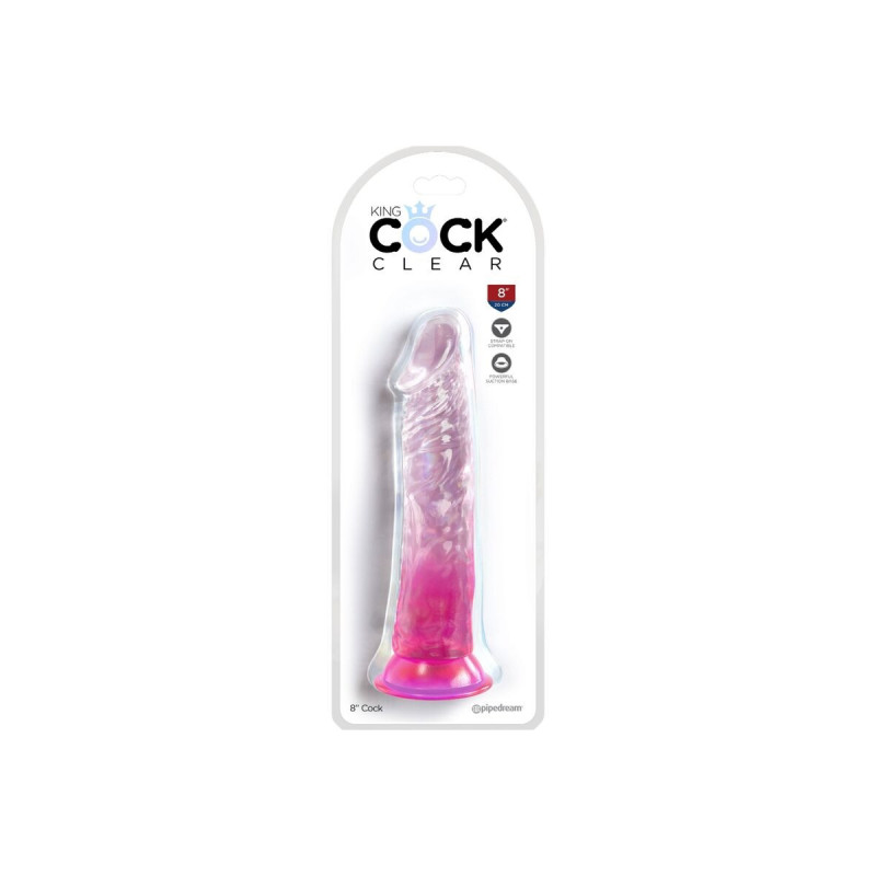King Cock - Clear Pénis Réaliste 19.7 Cm Rose | Vybes.it