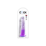 KING COCK - CLEAR PENE REALÍSTICO 19.7 CM MORADO