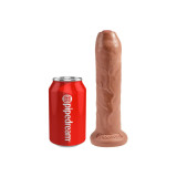 King Cock - Ungeschnittener Realistischer Penis 17.8 Cm Karamell |
