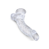 King Cock - Clear Realistisch Gebogener Penis Mit 16.5 Cm