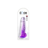 King Cock - Clear Realistischer Penis Mit Kugeln 16.5 Cm Lila |