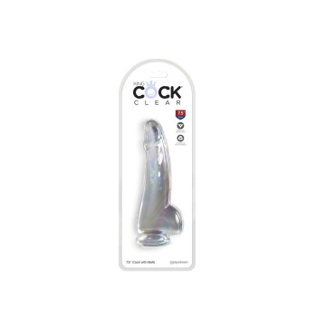King Cock - Clear Dildo Mit Hoden 15.2 Cm Transparent | Vybes.it