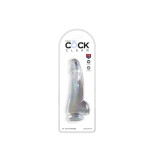 King Cock - Clear Dildo With Testicles 15.2 Cm Transparent |