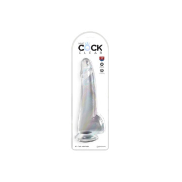 King Cock - Clear Dildo Con Testículos 19 Cm Transparente | Vybes.it