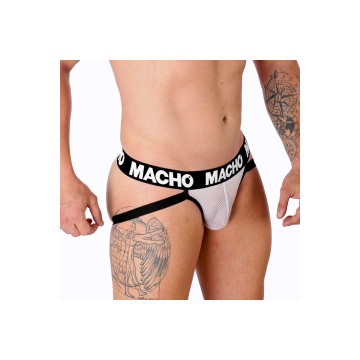 MACHO - MX26X1 JOCK GRID WEISS S - MACHO UNDERWEAR - /product_models/…