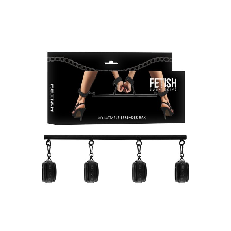 Fetish Submissive Bondage - Barra Separadora Ajustable 4 Piezas |