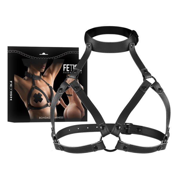 FETISH SUBMISSIVE BONDAGE - ARNÉS AJUSTABLE PECHO