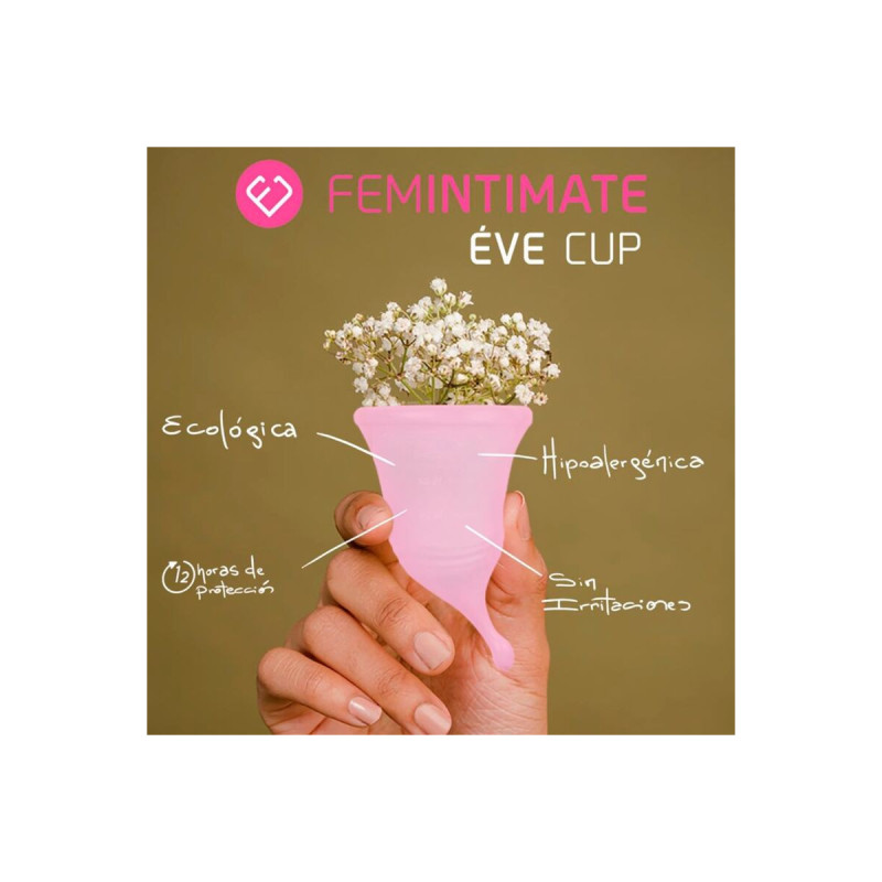 FEMINTIMATE - EVE NEW SILICONE MENSTRUAL CUP - SIZE M | Vybes.it