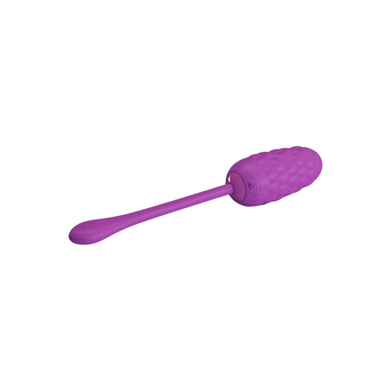 Pretty Love - Huevo Vibrador Con Textura Marina Recargable Morado |