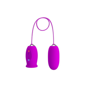 Pretty Love - Daisy Huevo Dual Vibrador Recargable Morado | Vybes.it