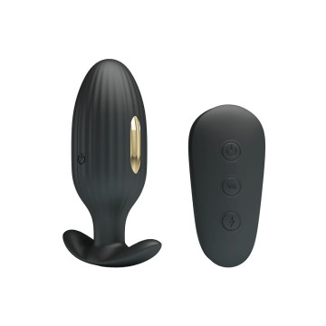 Pretty Love - Kelly Plug Anal Vibrador Recargable Negro | Vybes.it