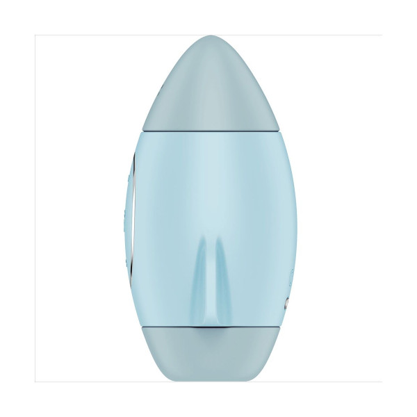 SATISFYER - MISSION CONTROL AZUL VIBRADOR PEQUEÑO DE DOBLE IMPULSO