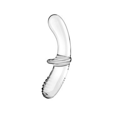 Satisfyer - Double Crystal Dildo Transparente | Vybes.it