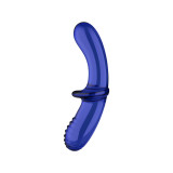 Satisfyer - Double Crystal Dildo Azul | Vybes.it