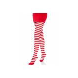 LEG AVENUE - WHITE/RED STRIPED TIGHTS - LEG AVENUE HOSIERY