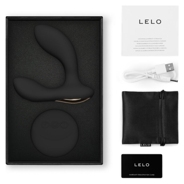 LELO - TÉLÉCOMMANDE DE MASSEUR DE PROSTATE HUGO 2 NOIR