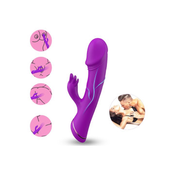 Armony - Dildo Vibrador Rabbit Silicona Violeta | Vybes.it