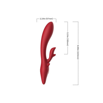 Armony - Elk Vibrador Rabbit Curvo Red | Vybes.it