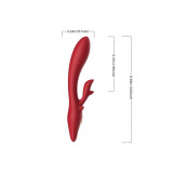Armony - Elk Vibrador Rabbit Curvo Red | Vybes.it