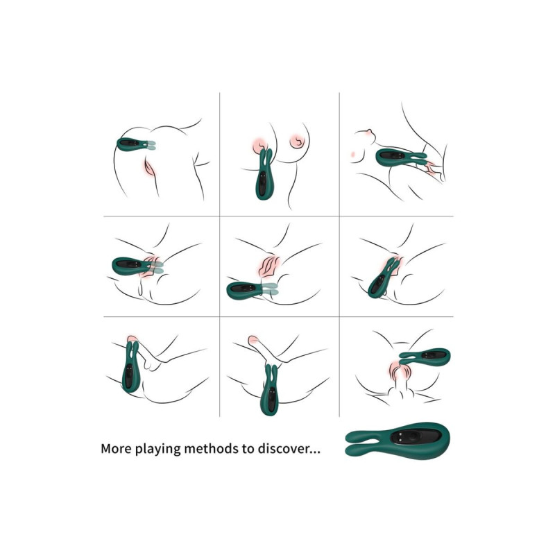 ARMONY - STIMOLATORE E VIBRATORE CONIGLIO VERDE - ARMONY STIMULATORS…