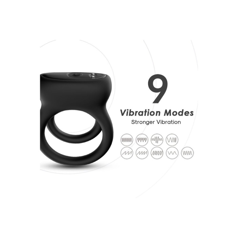 Armony - Doble Anillo Vibrador Negro | Vybes.it