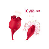 Armony - Vibratore E Succhiatore Clitoride Rosa 10 Modalità Rosso |
