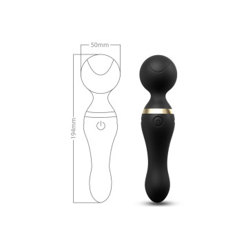 Armony - Freeza Masajeador & Vibrador Cabeza Flexible Negro |