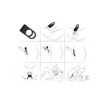 ARMONY - TWINS DOUBLE VIBRATEUR POUR COUPLES NOIR - ARMONY FOR HIM -…