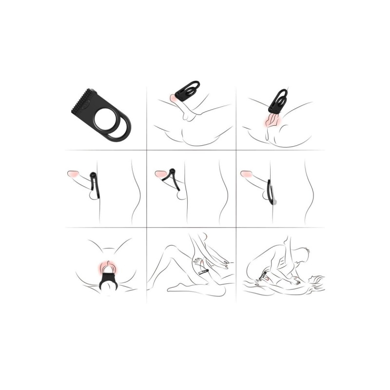 ARMONY - TWINS DOUBLE VIBRATEUR POUR COUPLES NOIR - ARMONY FOR HIM -…