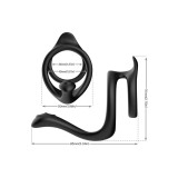 ARMONY - QUEUE DOUBLE ANNEAU ANAL NOIR - ARMONY FOR HIM - Cockrings s…