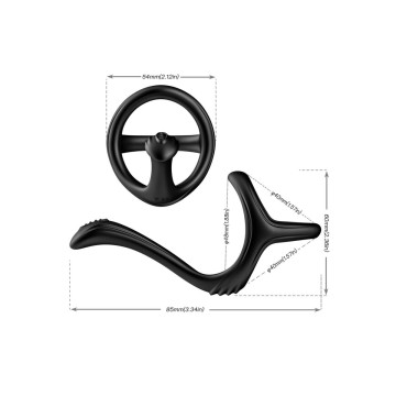 ARMONY - ANELLO DOPPIO ANALE TREASURE NERO - ARMONY FOR HIM - Cockrin…