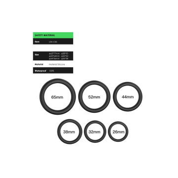 ARMONY - LOCK RINGS SILICONE BLACK - ARMONY FOR HIM - Cockrings witho…