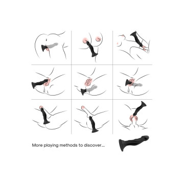 Armony - Dildo Vibrador & Plug Anal Control Remoto Negro | Vybes.it